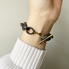 Load image into Gallery viewer, Leather Chain Bracelet - Black